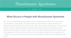 Desktop Screenshot of munchausensyndrome.net